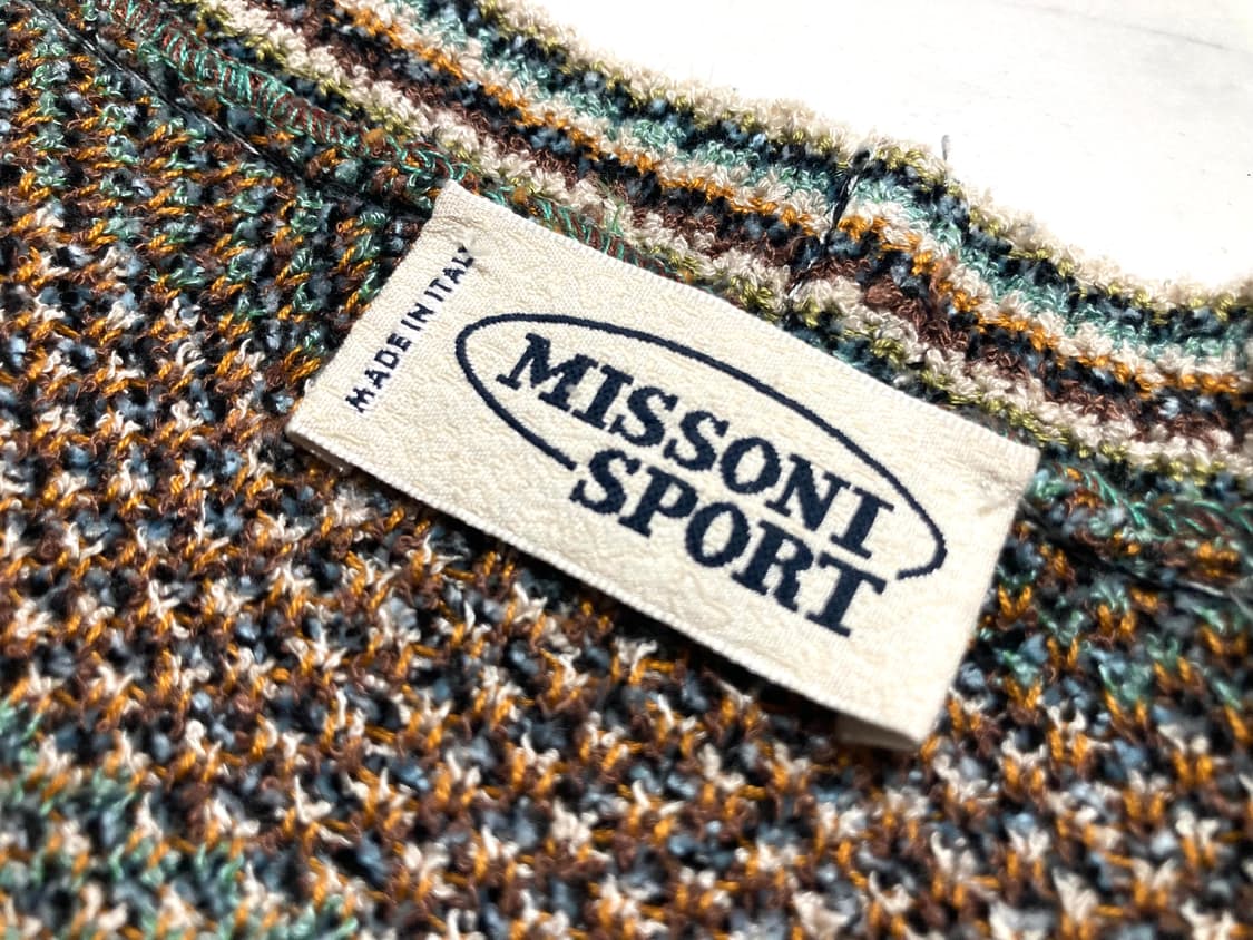 90s 미쏘니 스포츠 에스닉 니트 가디건 105-110 상품이미지3