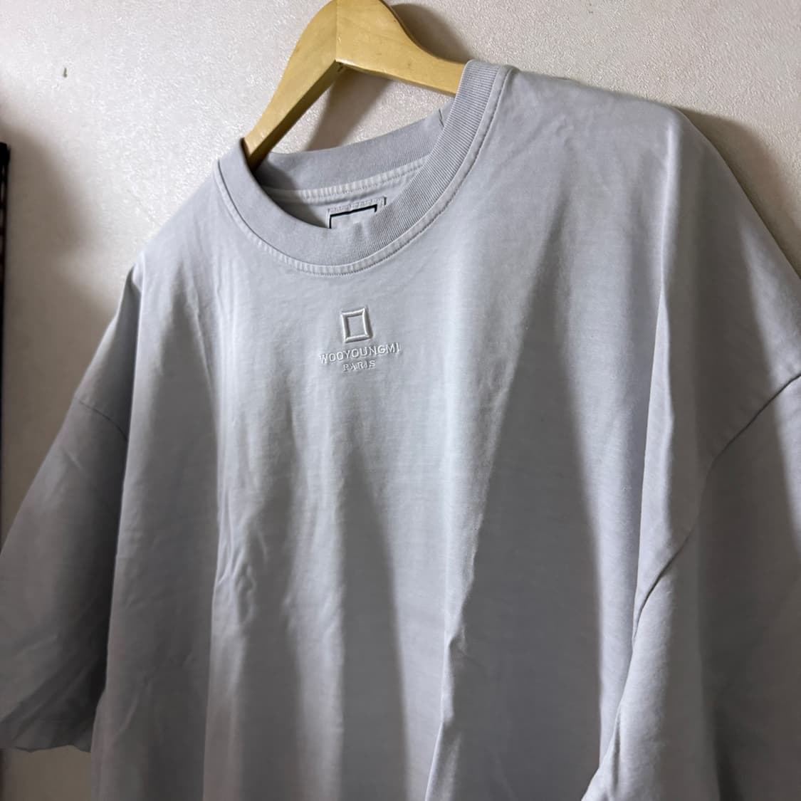 우영미 파리 남성 오버핏 플레이트 반팔티셔츠 52  상품이미지7