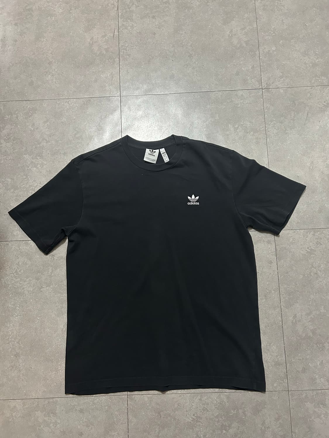 아디다스 블랙컬러 빅트레포일  빈티지 코튼 숏슬리브 티셔츠 110size 상품이미지7