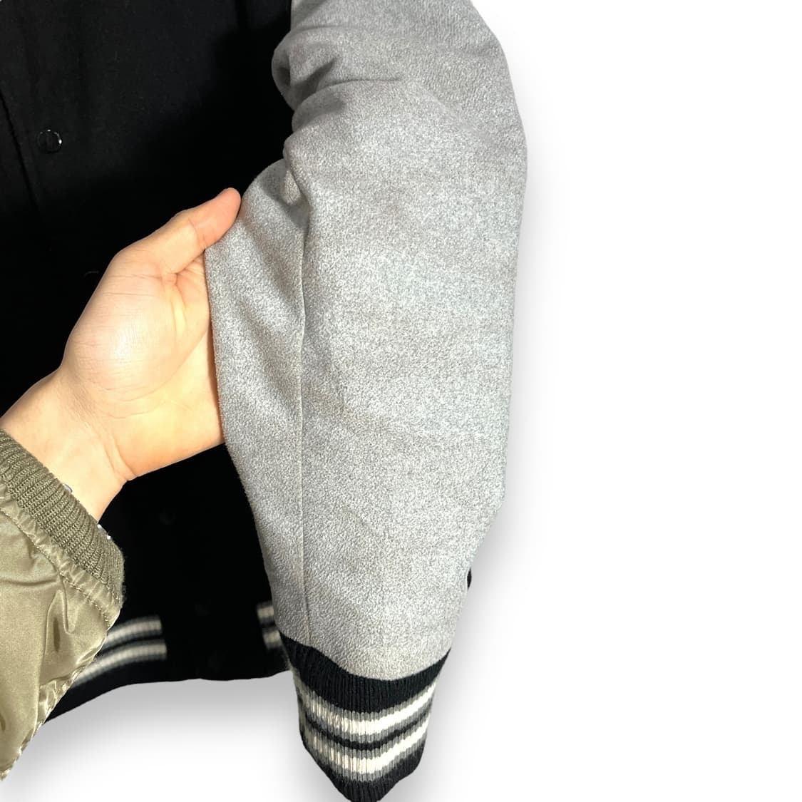 유니온메이드 울블랜딩 바시티 자켓 상품이미지4