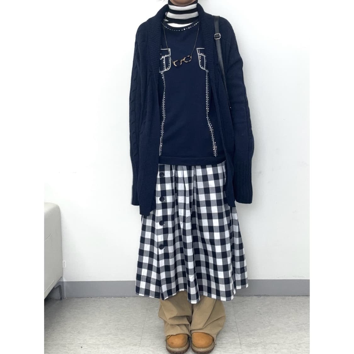 빈티지 네이비 가디건 상품이미지4