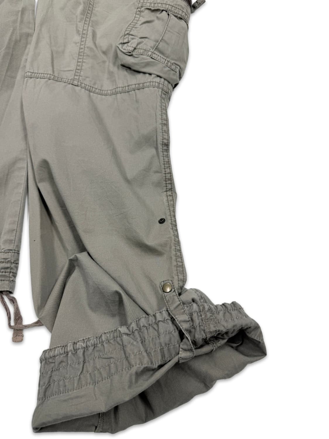 빈티지 00‘s 포켓 디테일 카키 그레이 카고 팬츠 상품이미지4
