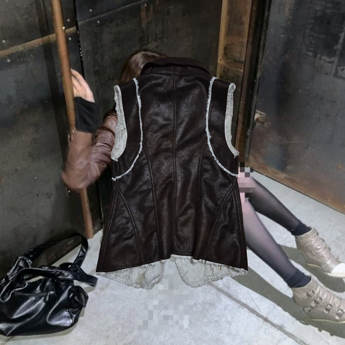 Vintage Bam shearing mustang Fur vest 상품이미지2