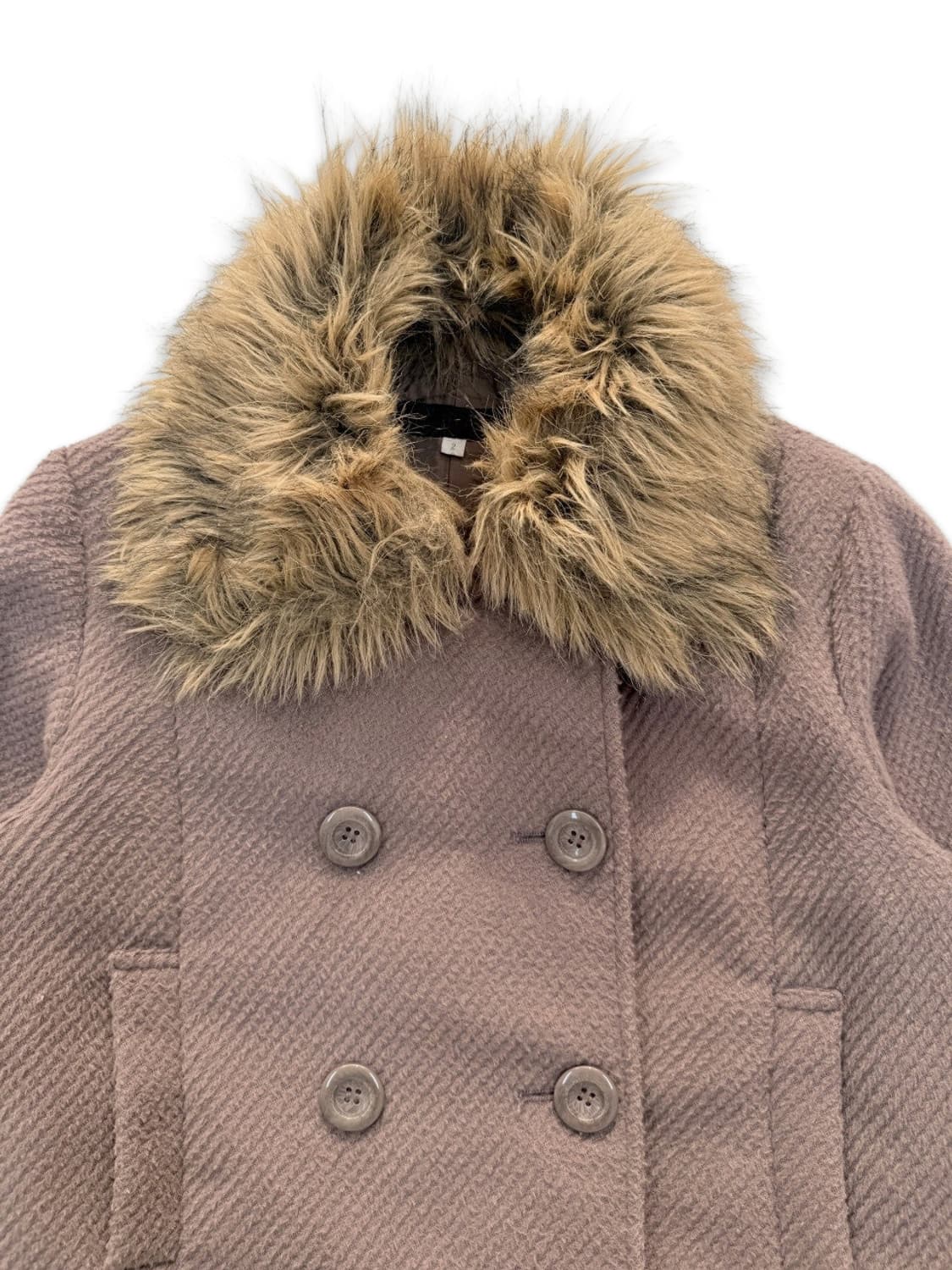 빈티지 브라운 7부 더블 코트 상품이미지3