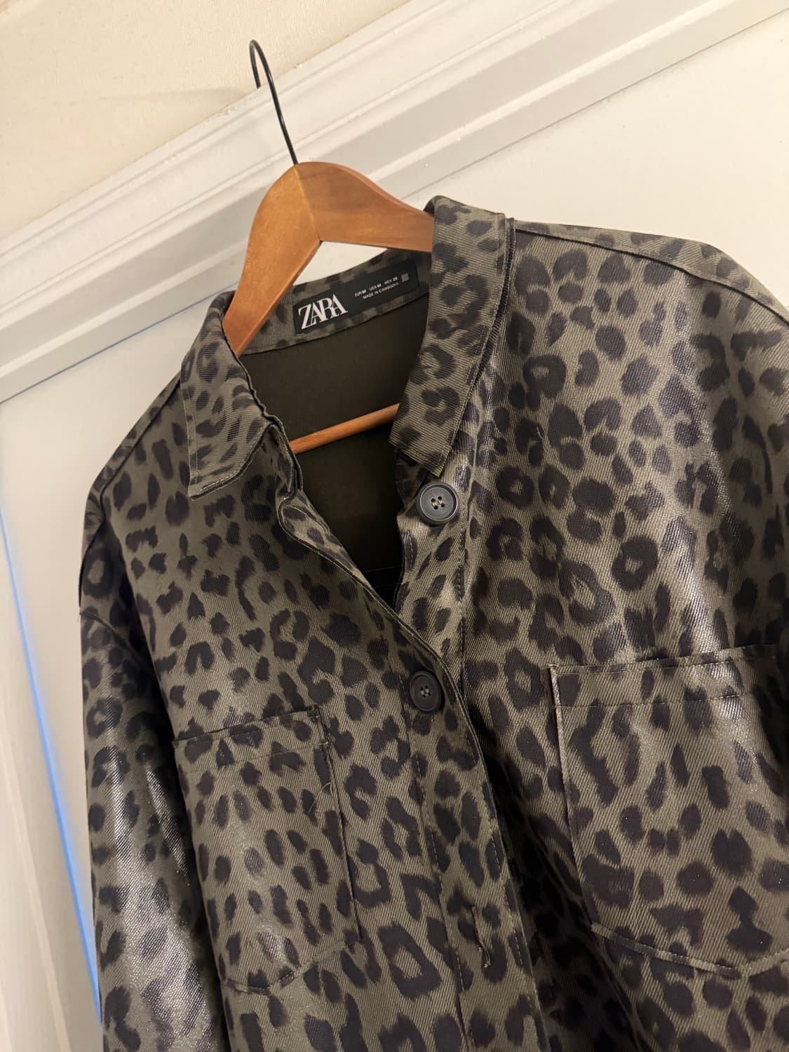자라 레오파드 셔츠 자켓 상품이미지5