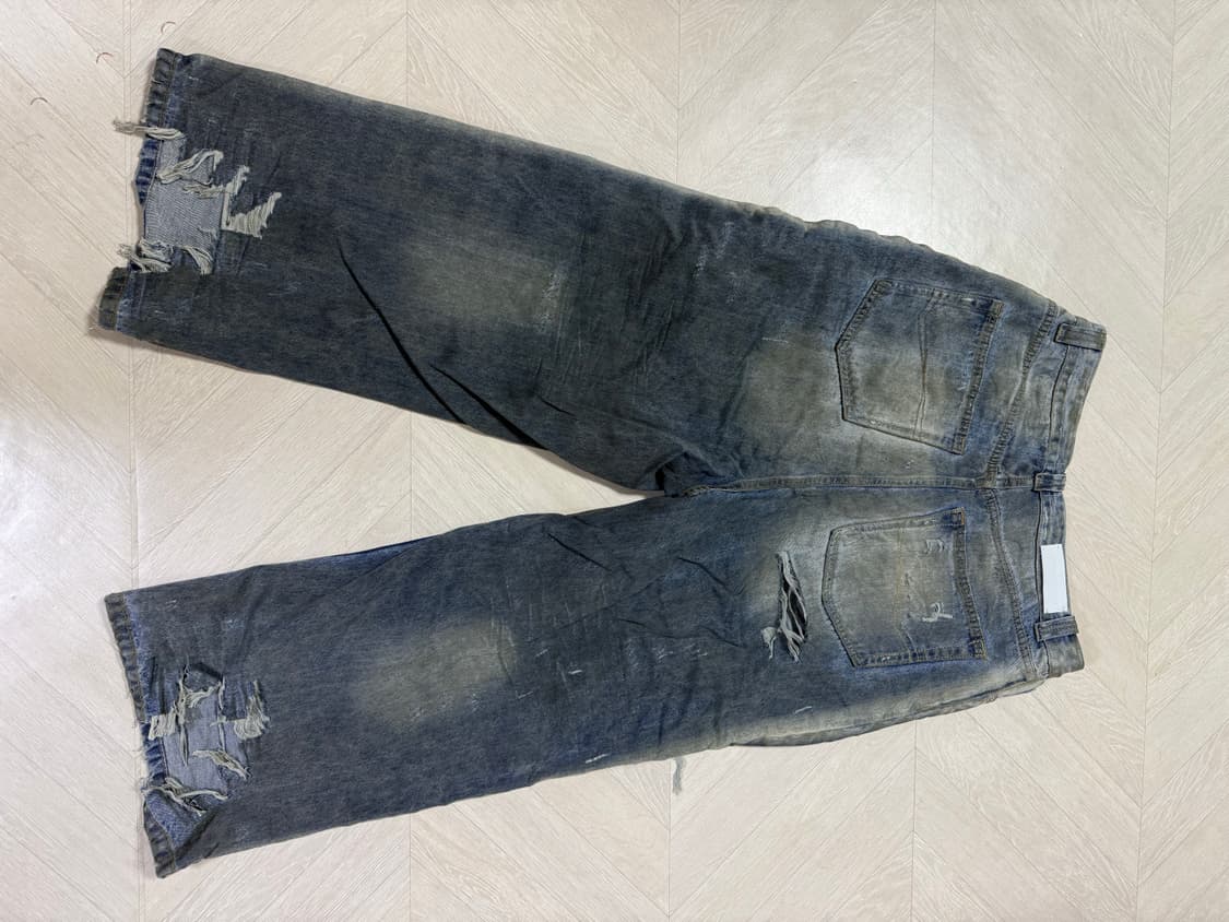 더티 워싱 오일 팬츠 팝니다. L사이즈 상품이미지2