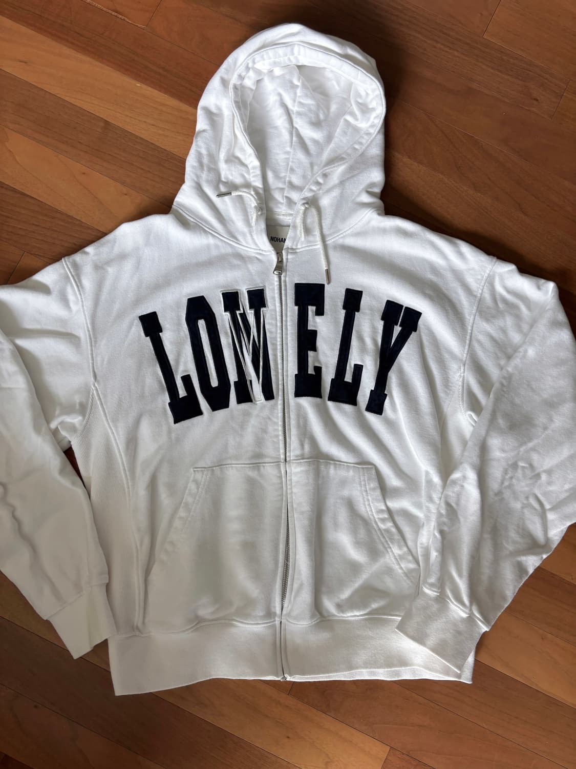 노앙 LONELY/LOVELY ZIP-UP HOODIEHITE 상품이미지2