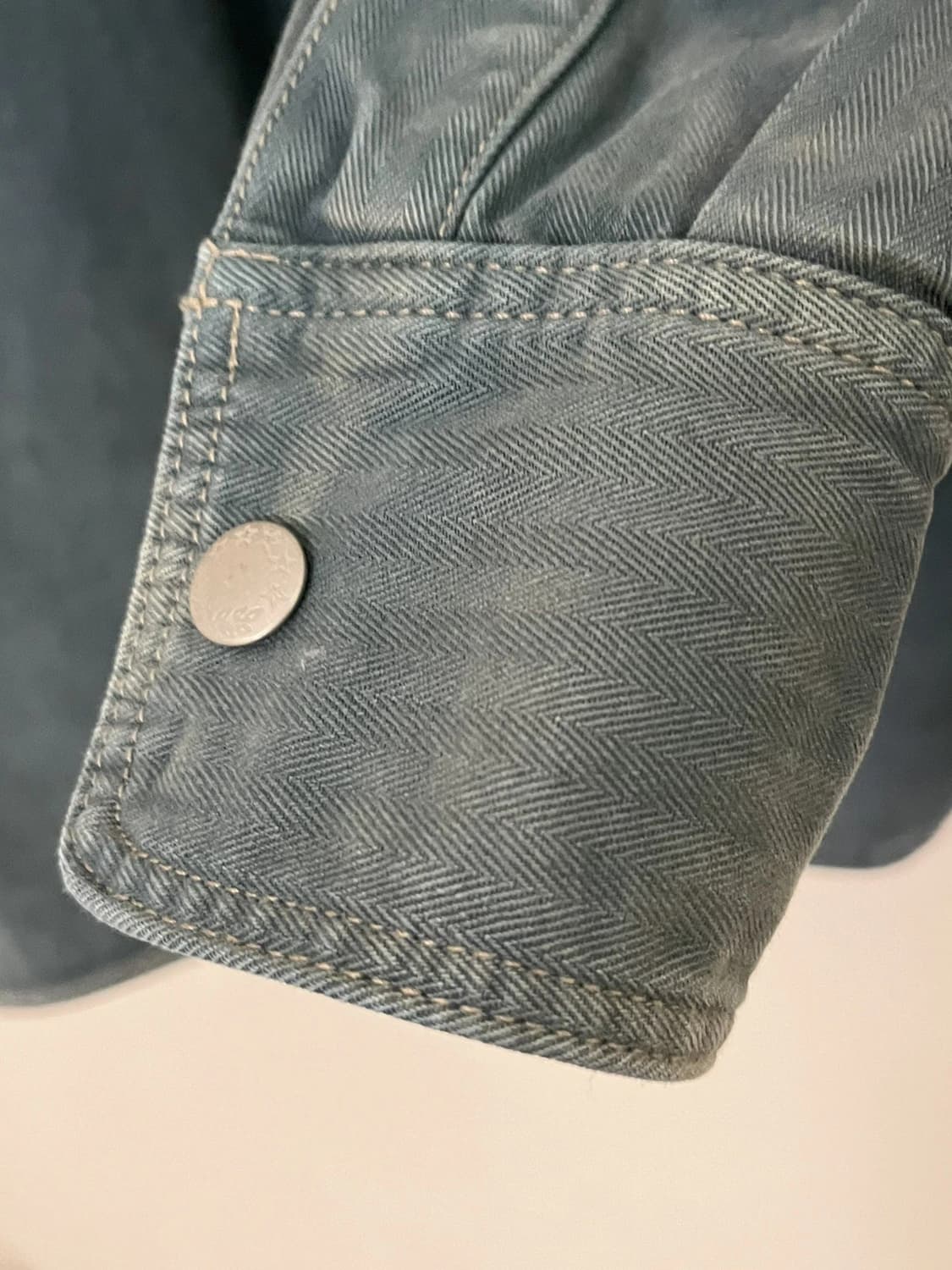 RRL 더블알엘 인디고 헤링본 트윌 워크 셔츠 상품이미지4