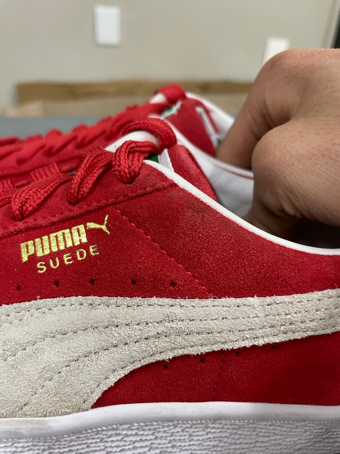 푸마 스웨이드 슈퍼 하이 리스크 레드 235 상품이미지8