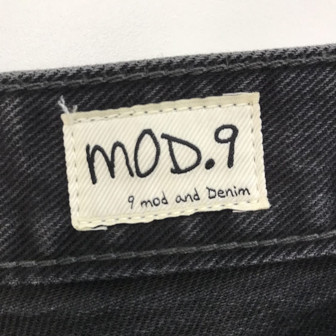 모드나인 MOD9 mod7crop 흑청데님 [남성30인치] 상품이미지5