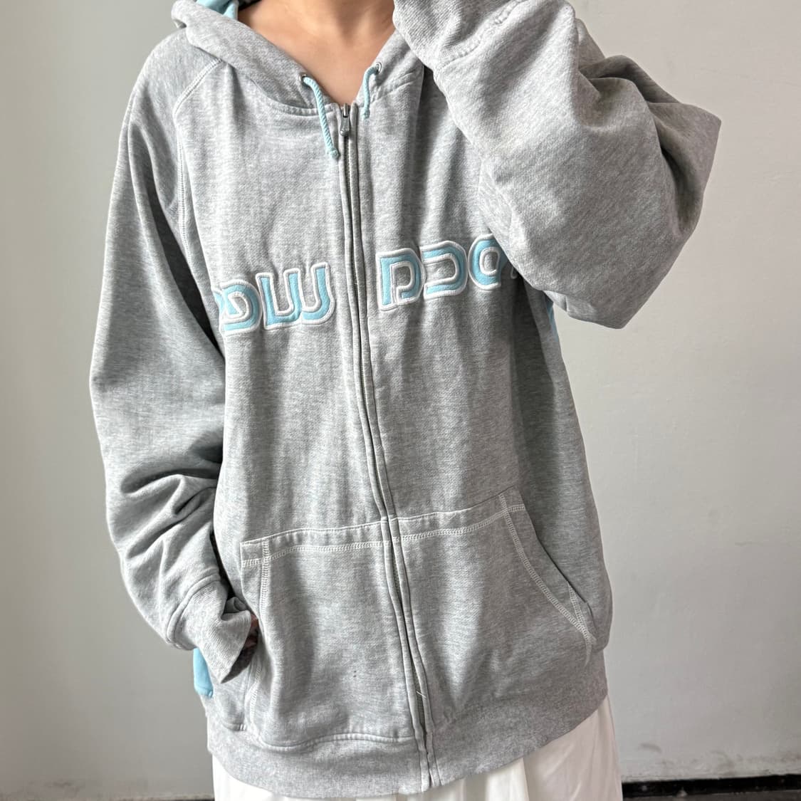 [XL] 로카웨어 그레이 후드집업 상품이미지2