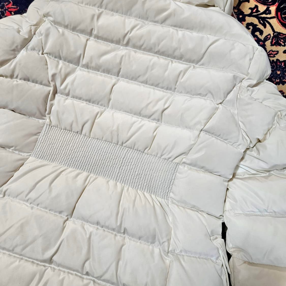 블랙야크 로즈골드 집업 화이트 후드 캐나다다운  상품이미지6