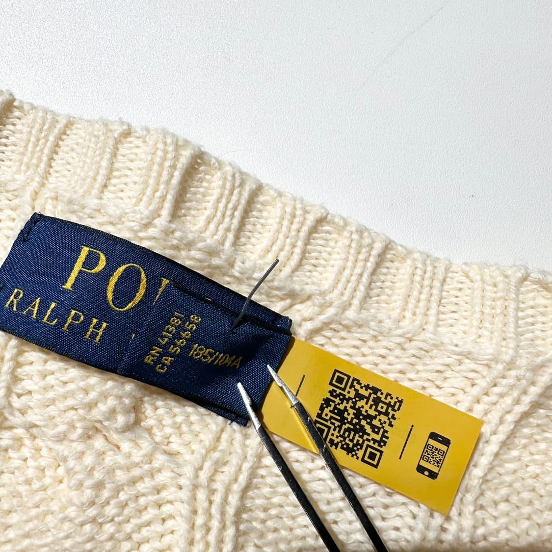 23fw 폴로 랄프로렌 케이블 라운드 니트 (신형QR) 상품이미지5
