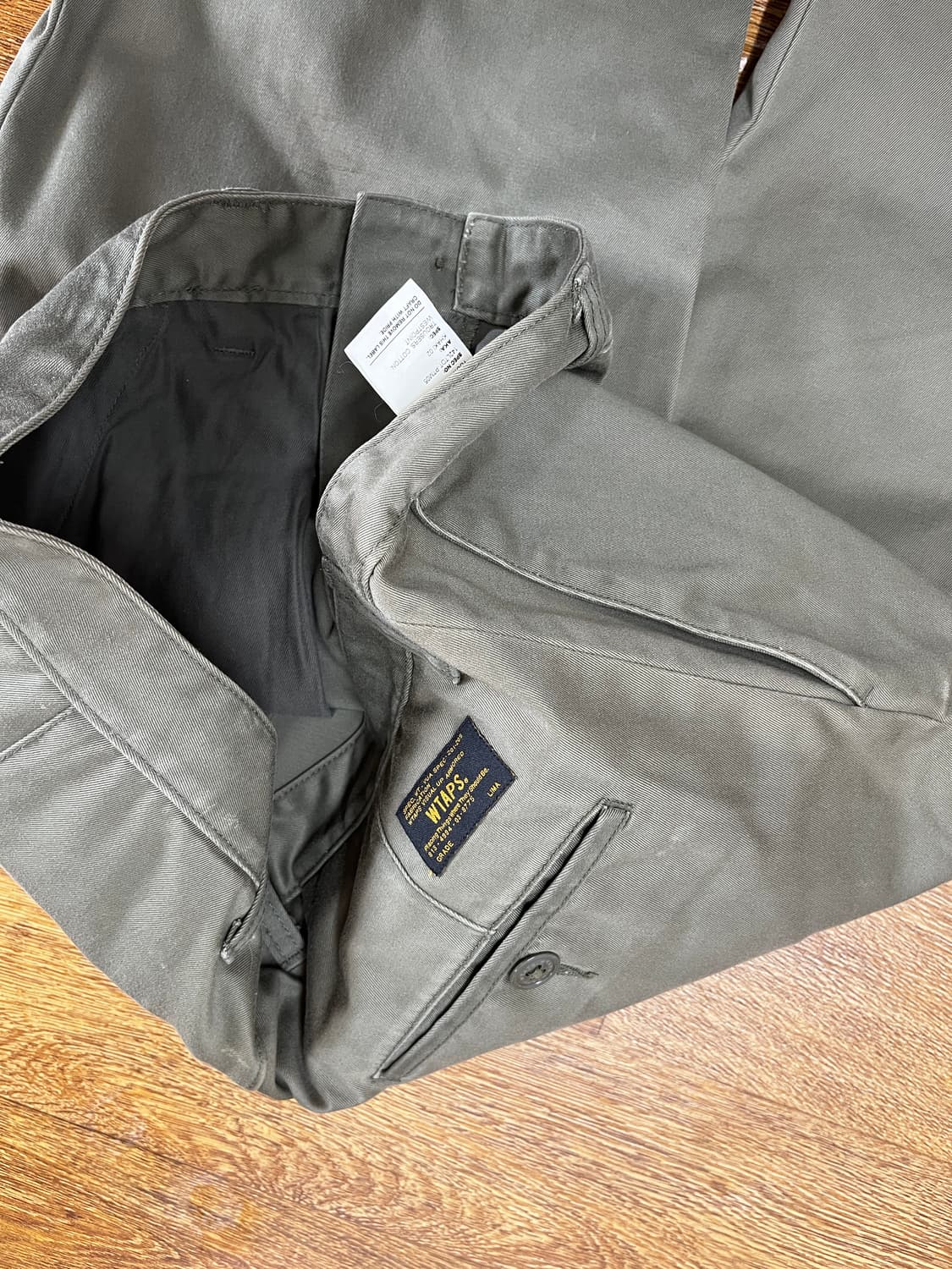 wtaps 더블탭스 코튼 치노 팬츠 / 카키 - L (32) 상품이미지5