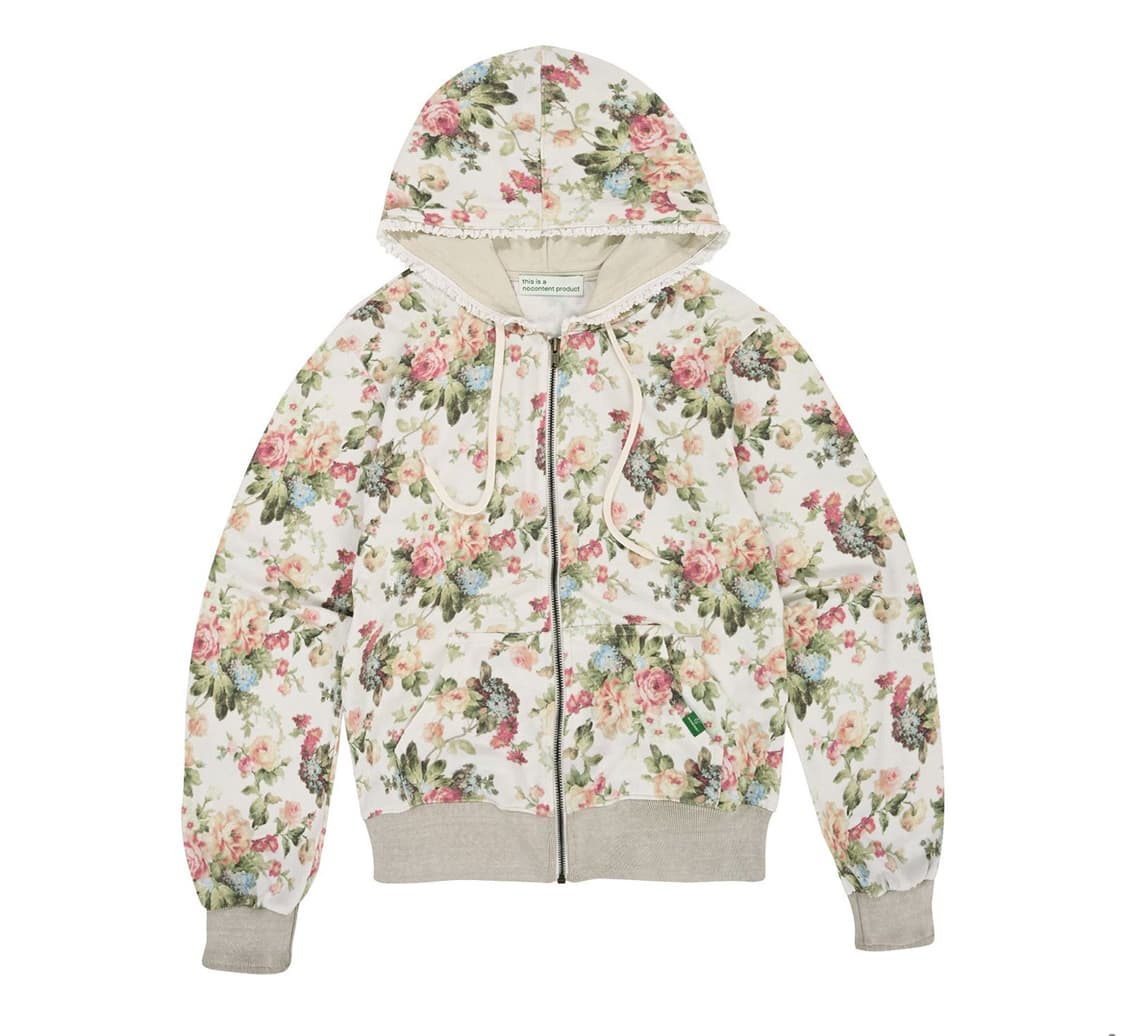 Flower Lace Zip-up _ Ivory 상품이미지1