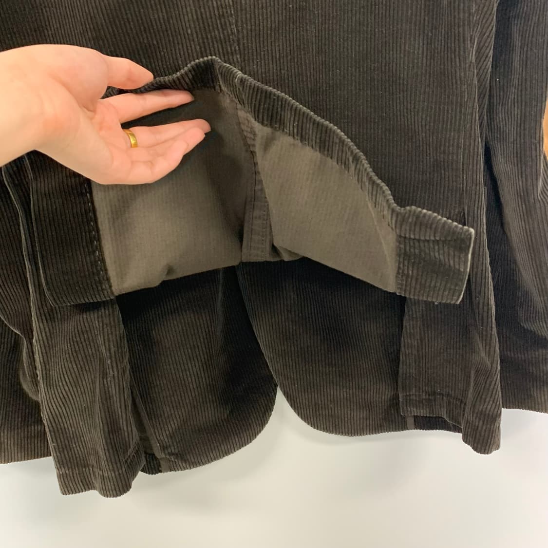 타미힐피거 소가죽 패치 코듀로이 블레이저 자켓 상품이미지5