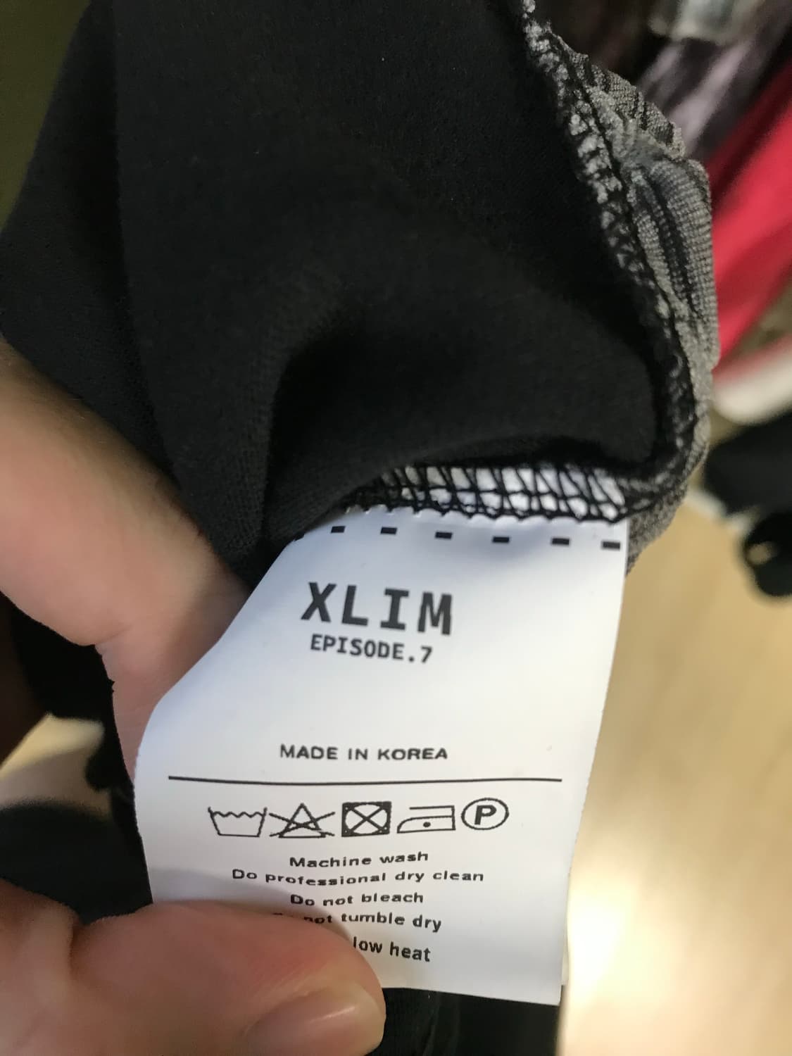 XLIM 엑슬림 EP.7 01 티셔츠 블랙 상품이미지4