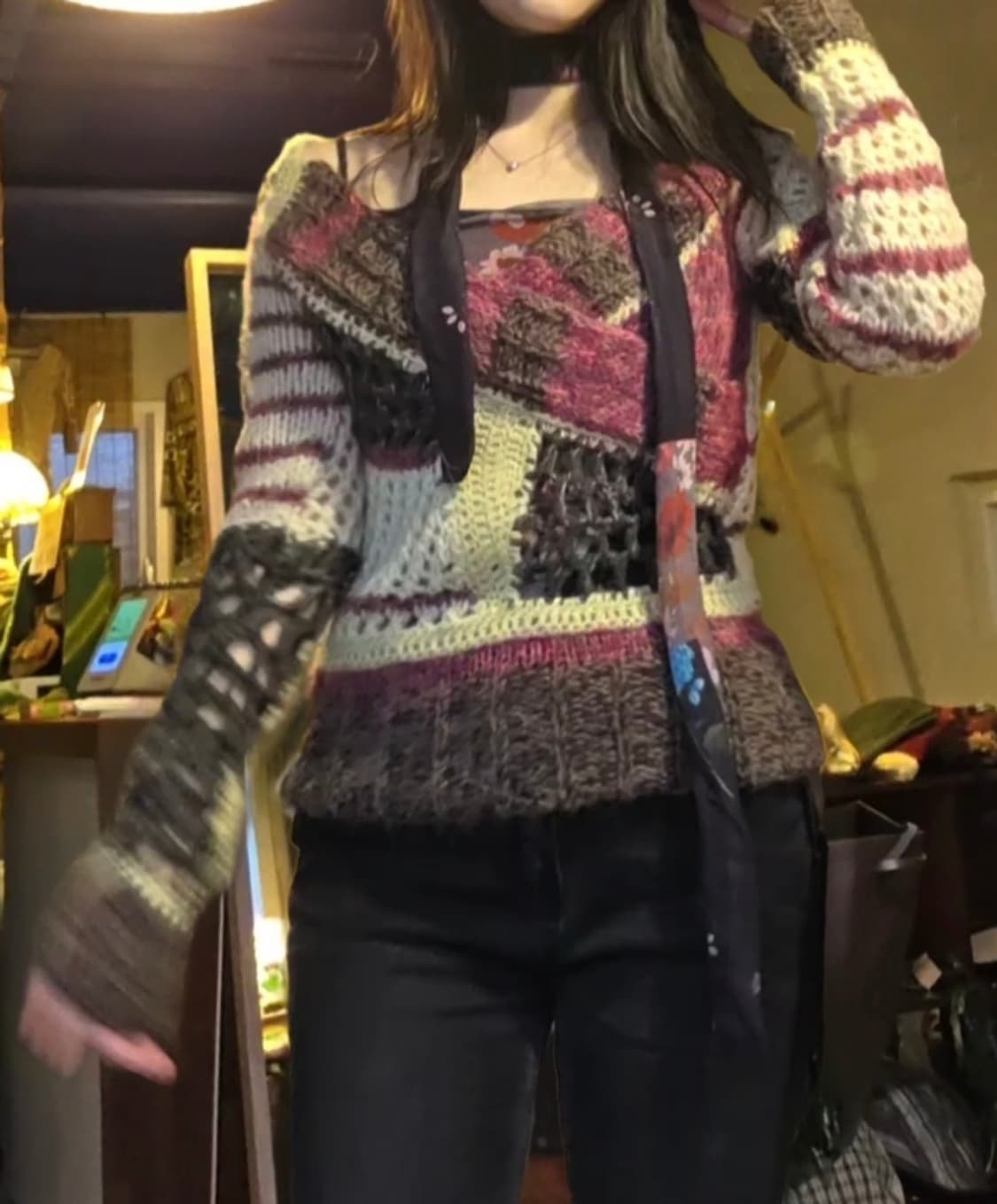 디젤(Diesel) Y2K 보헤미안 풀오버 상품이미지3