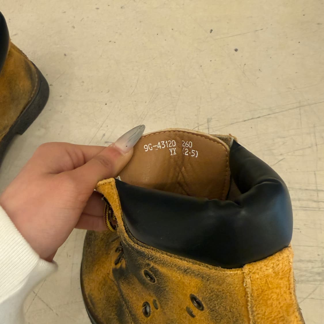 디스트레스드 스웨이드 워커 부츠 U888 상품이미지5