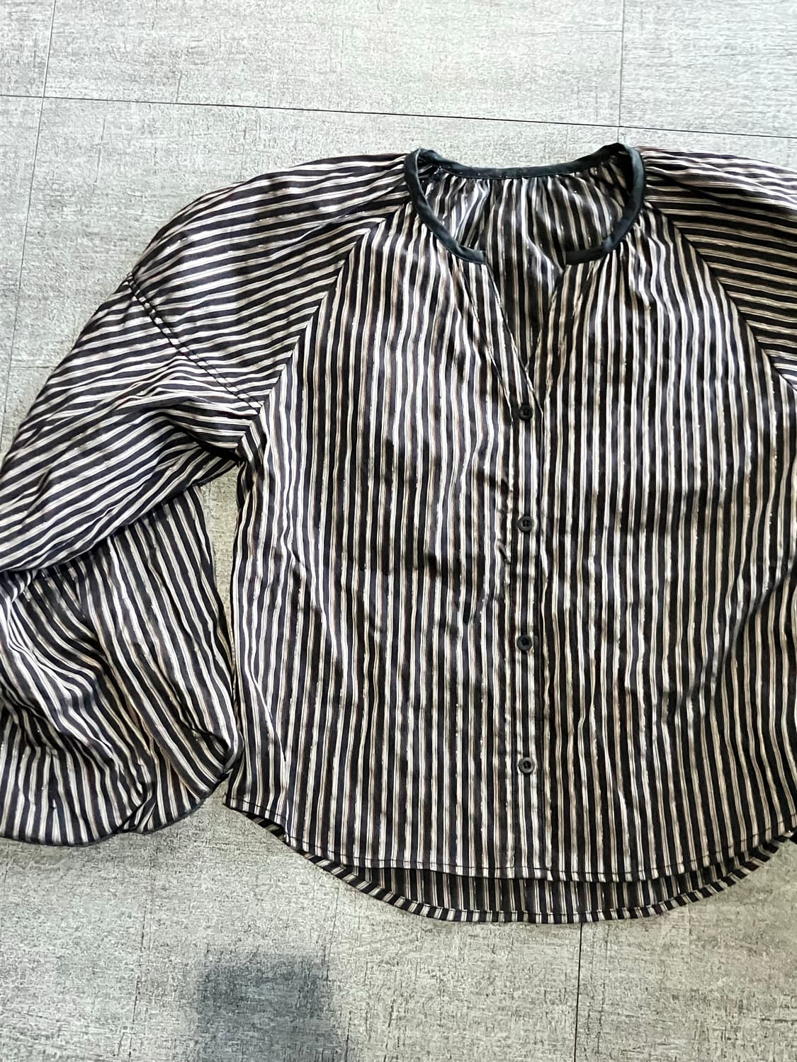 일본빈티지 하구미모리걸 달천깔페어리 글리터블라우스 상품이미지2