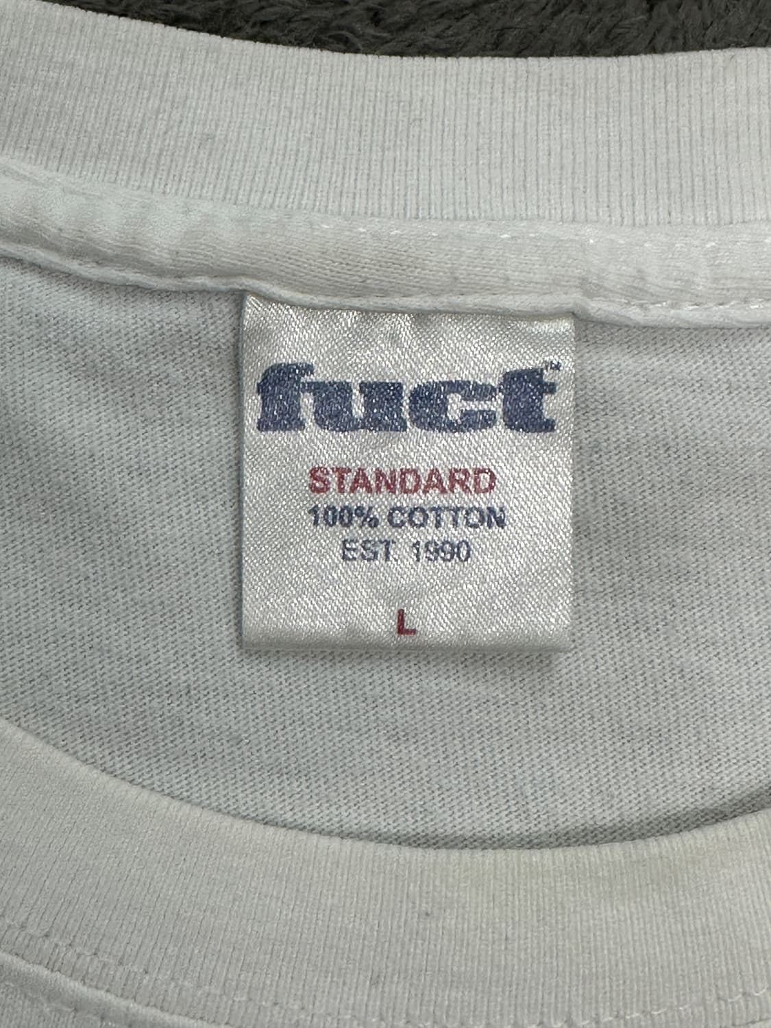 00s FUCT 'Idea of God' 슬로건 티셔츠 M 상품이미지5