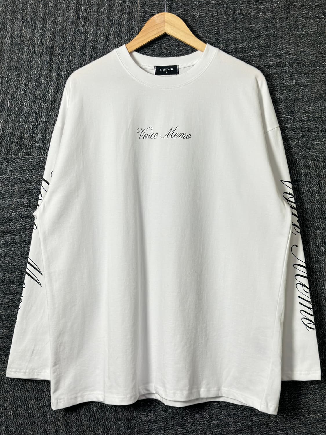 X:ORDINARY Voice Memo 롱슬리브 티셔츠 상품이미지2