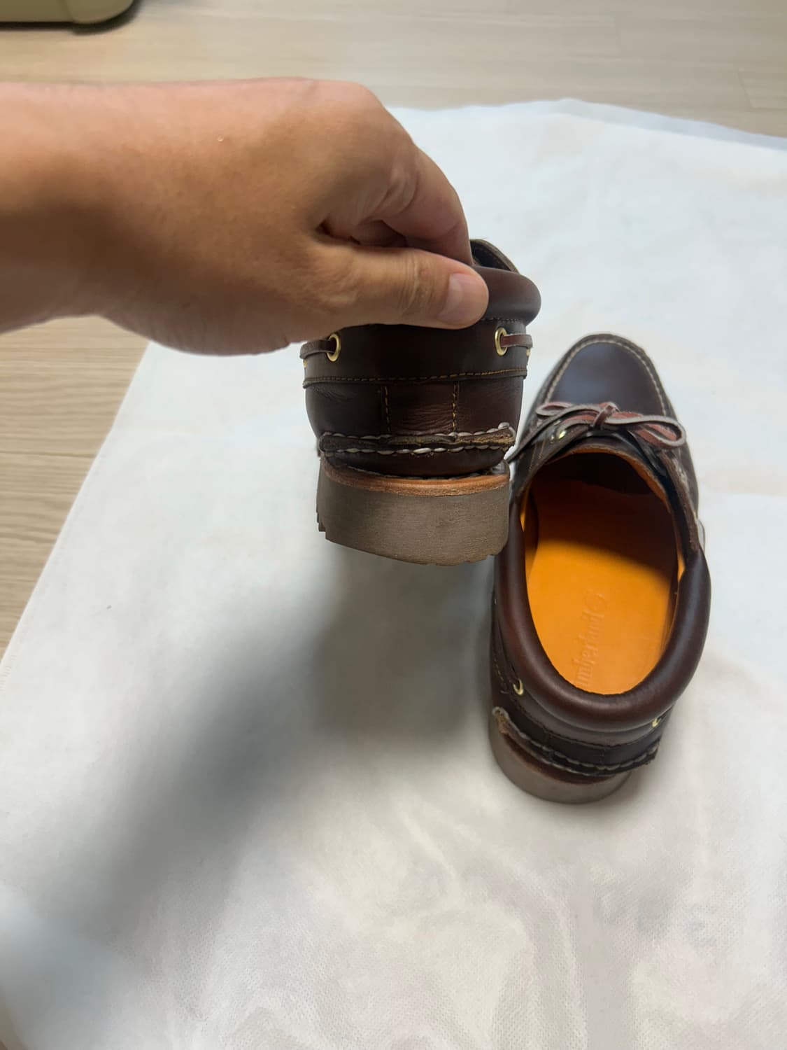 팀버랜드 보트슈즈 남성 다크브라운 270 상품이미지2