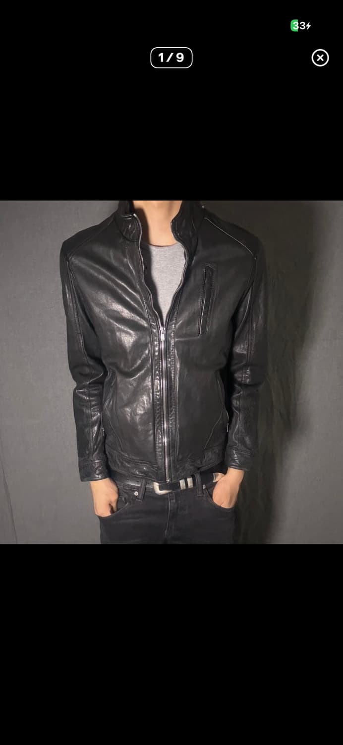 lamb skin leather jacket 상품이미지1