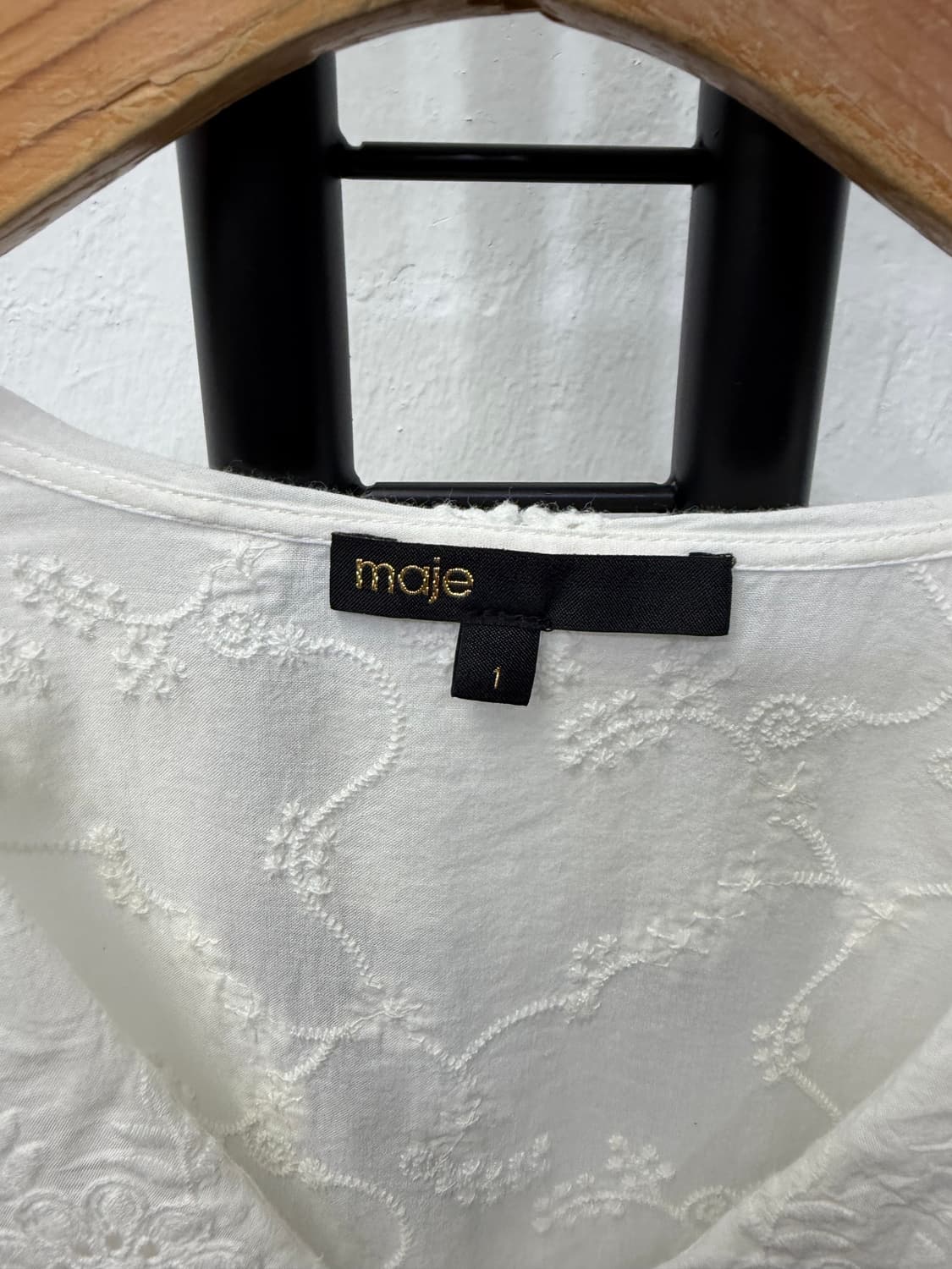 정품) maje 마쥬 신형 화이트 레이스 블라우스 1 상품이미지7
