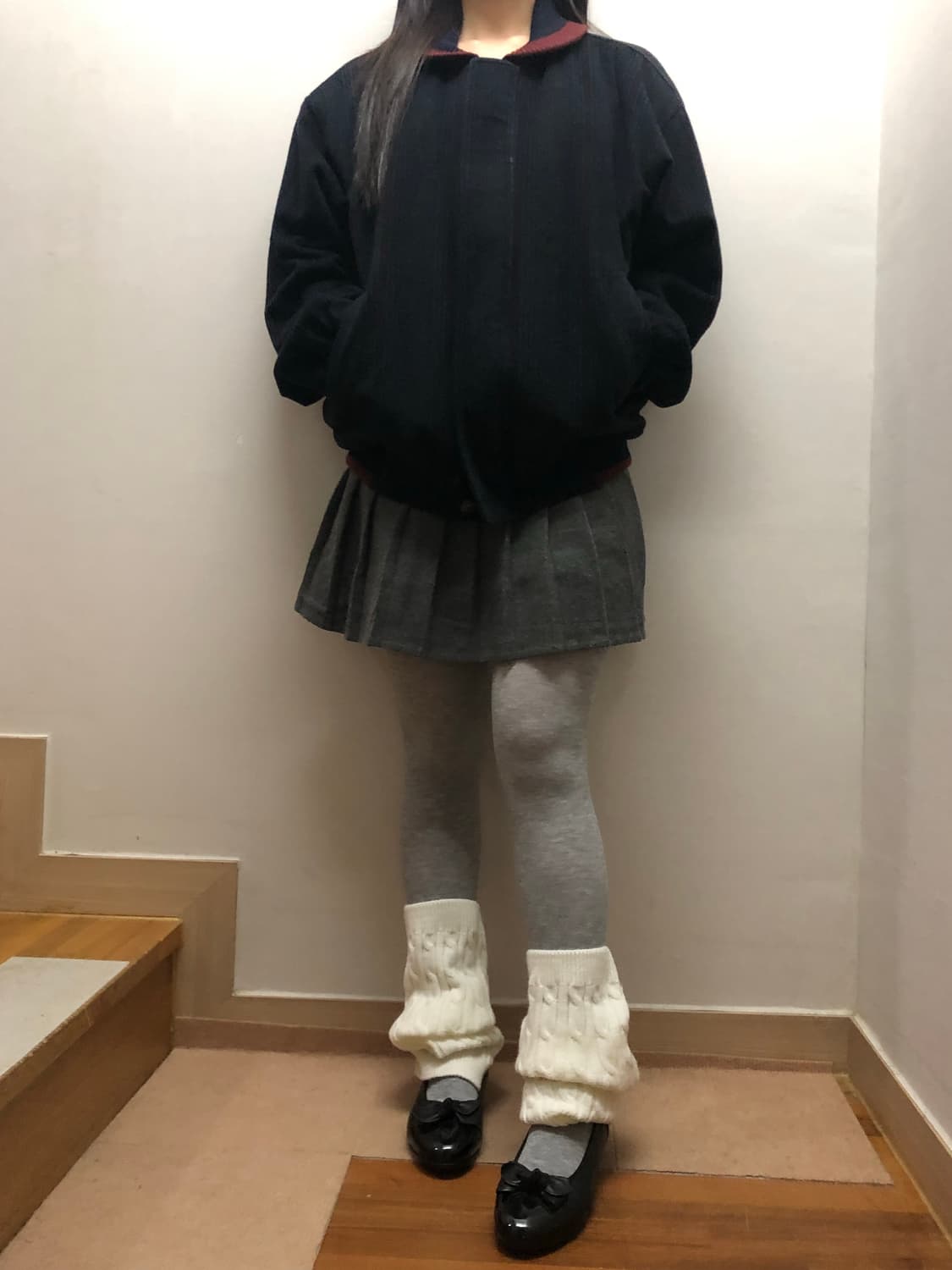 빈티지 블랙 스트라이프 코듀로이 자켓 상품이미지3