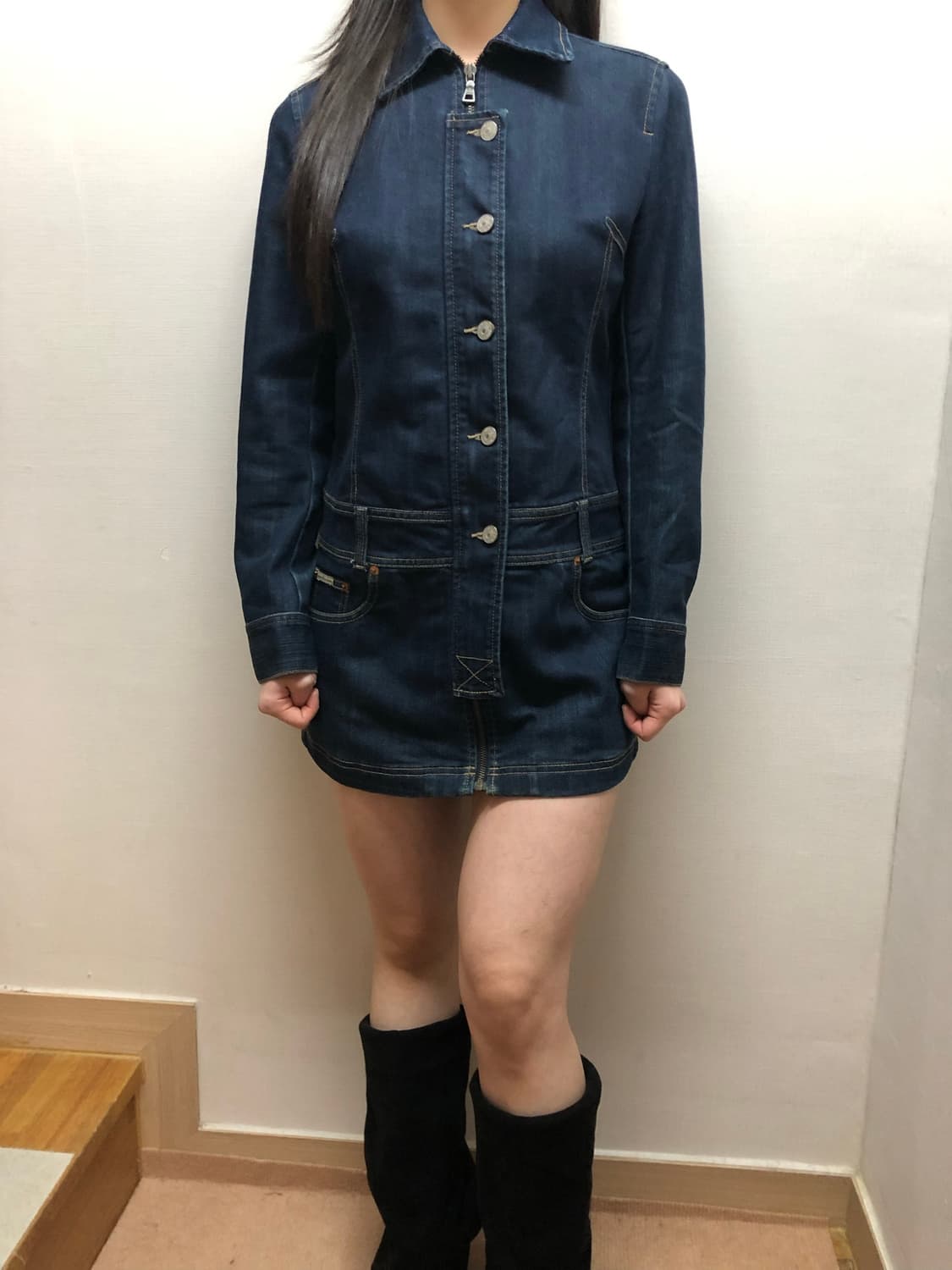 빈티지 빈폴 데님 원피스 상품이미지7