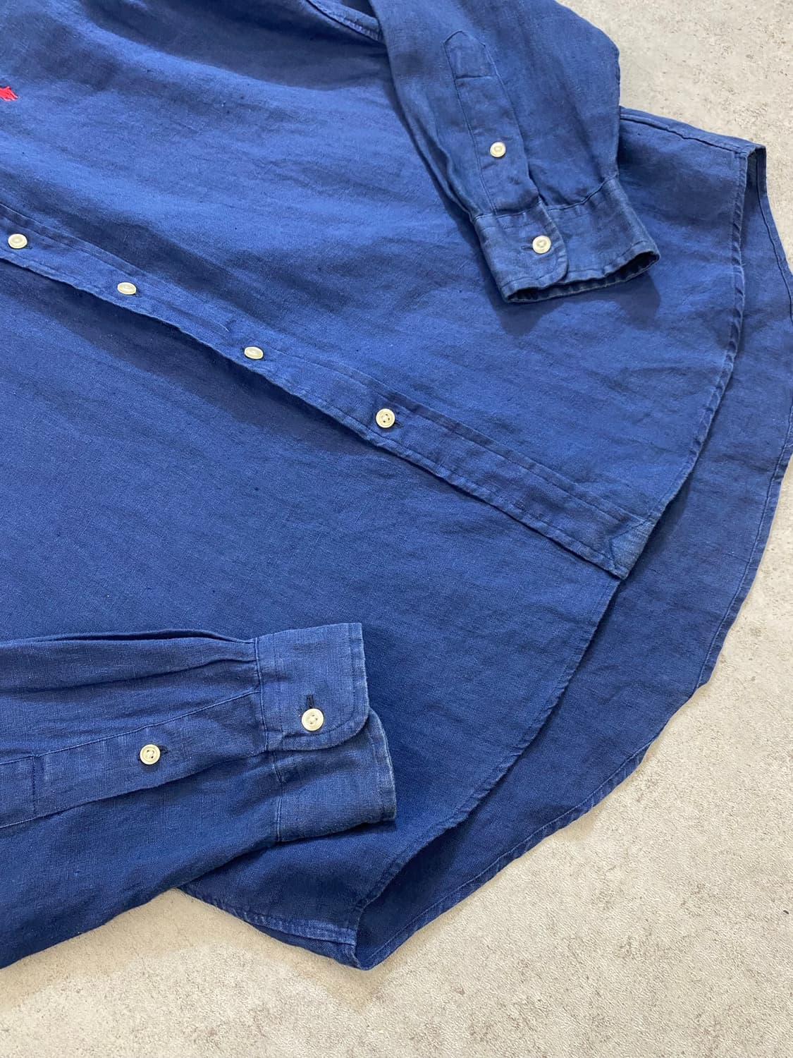 [M] Polo Ralph Lauren 폴로 랄프로렌 네이비 리넨셔츠 상품이미지3