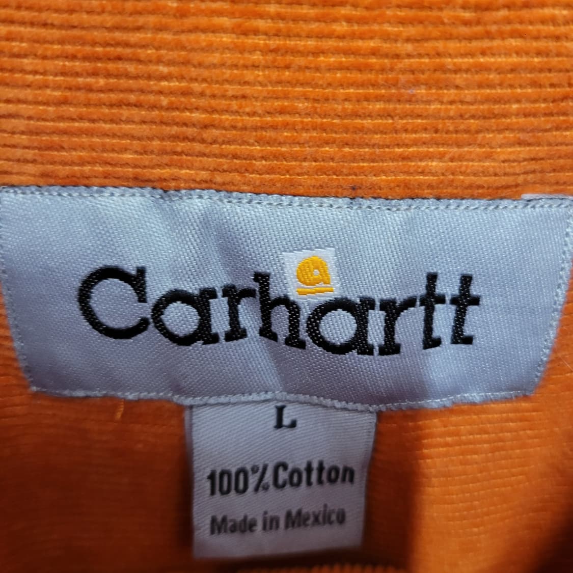 Carhartt 칼하트 코듀로이 셔츠 오렌지 상품이미지4