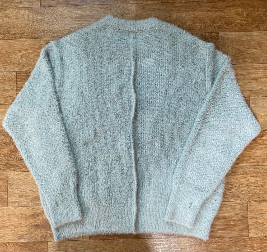 [XL] 25 신상 GU 언더커버 UG 샤기 크루넥 니트 그레이 상품이미지6