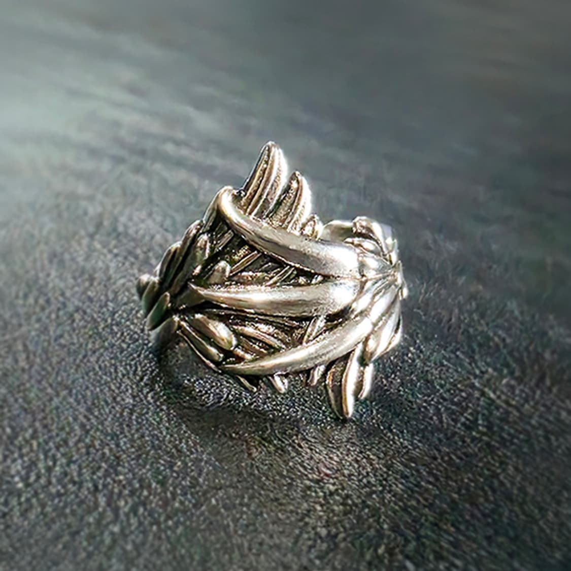 Helmire 백동 남자 엔틱 빈티지 명품 천사 날개 반지 상품이미지1