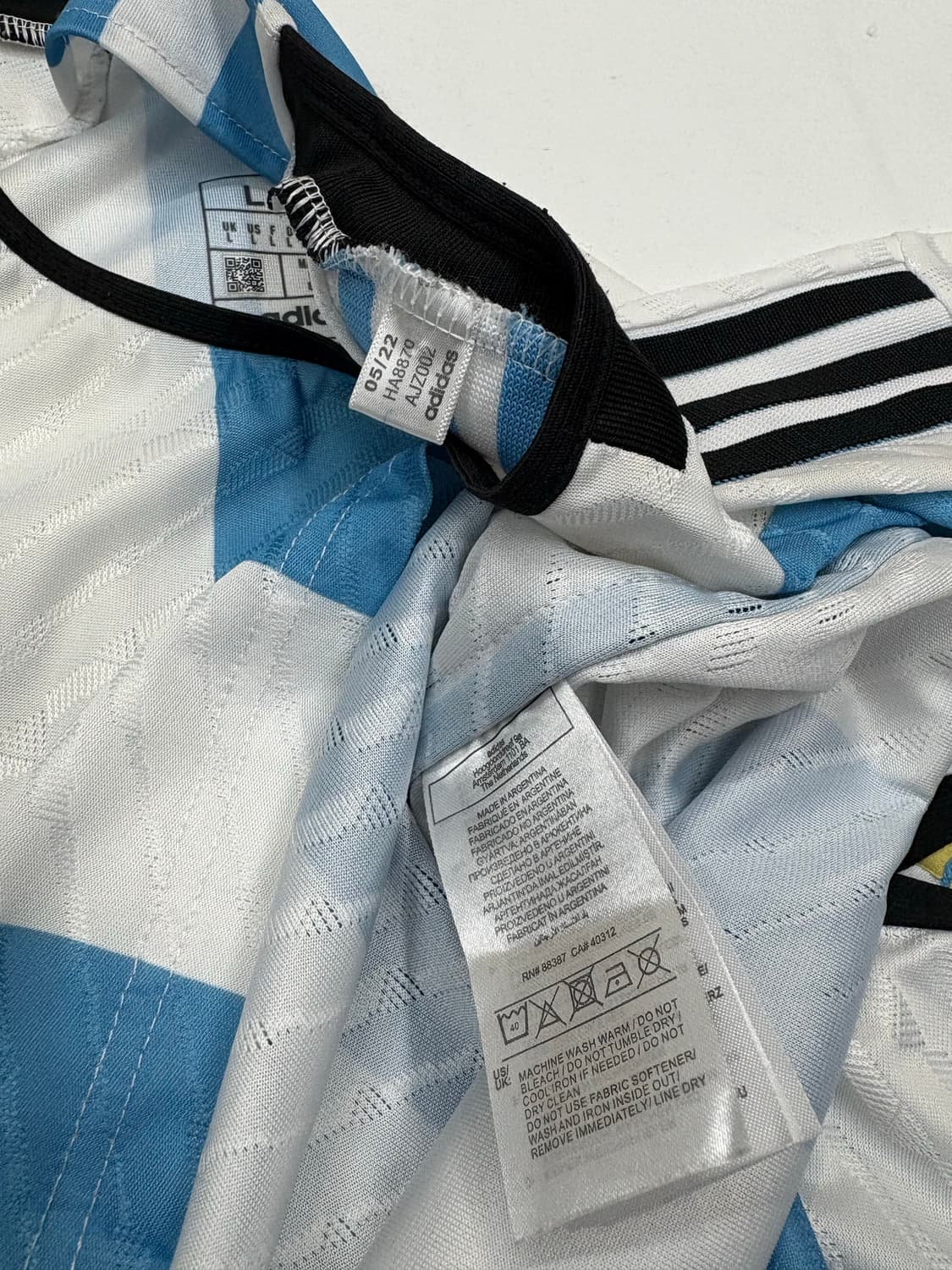 아디다스 22 25 아르헨티나 국대 어센틱 리오넬 메시 유니폼 져지 상품이미지9