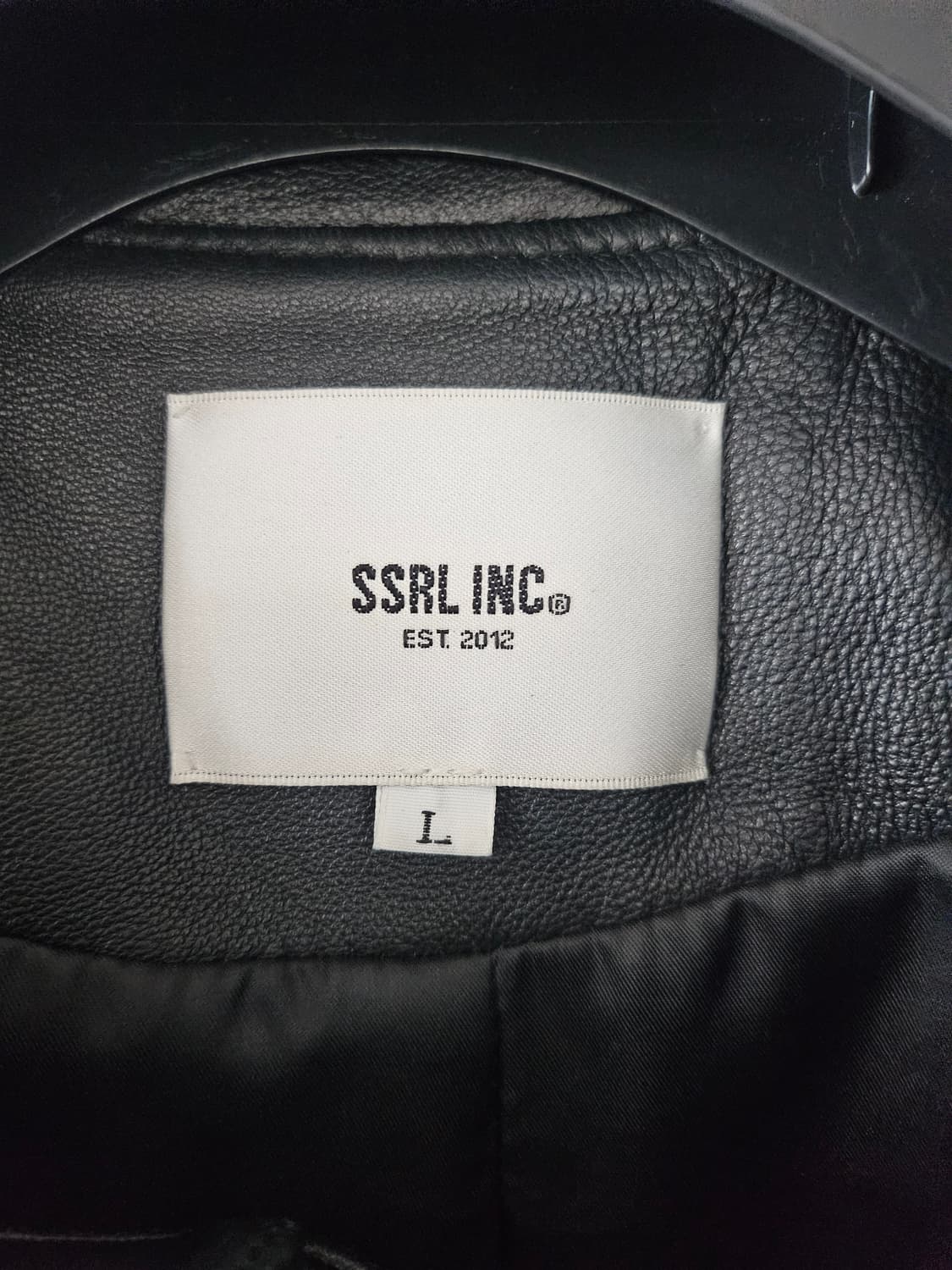 SSRL 블랙 양가죽 라이더 자켓 L 상품이미지4