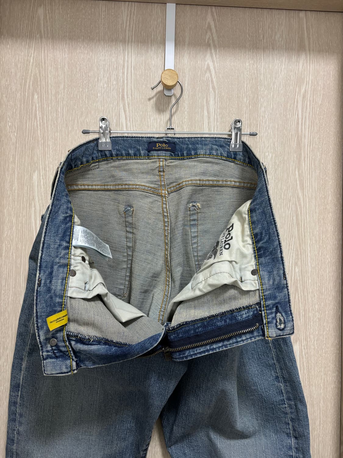 폴로 QR코드 햄튼 스트레이트핏 데님팬츠34" 상품이미지5