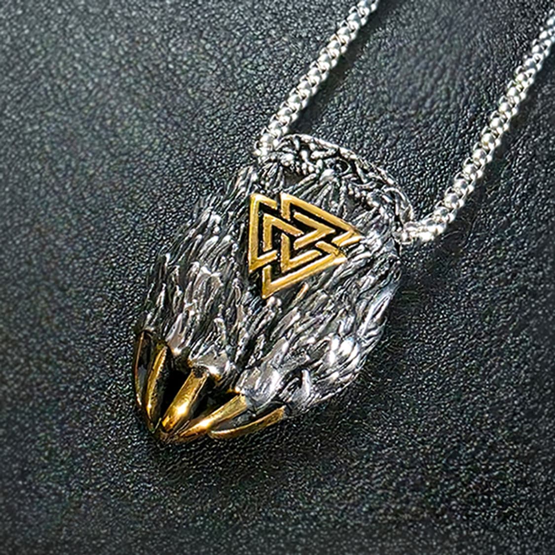 Vargr 티타늄 펜던트 빈티지 엔틱 곰 북유럽 바이킹 남자 목걸이 상품이미지1