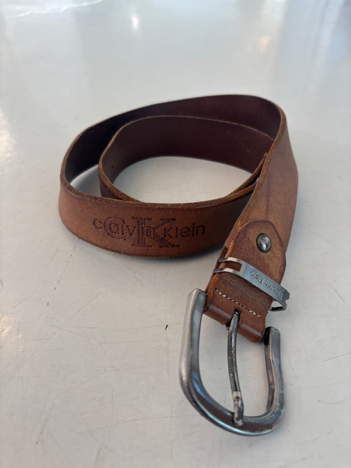 Vintage Calvin Klein Leather Belt 상품이미지2