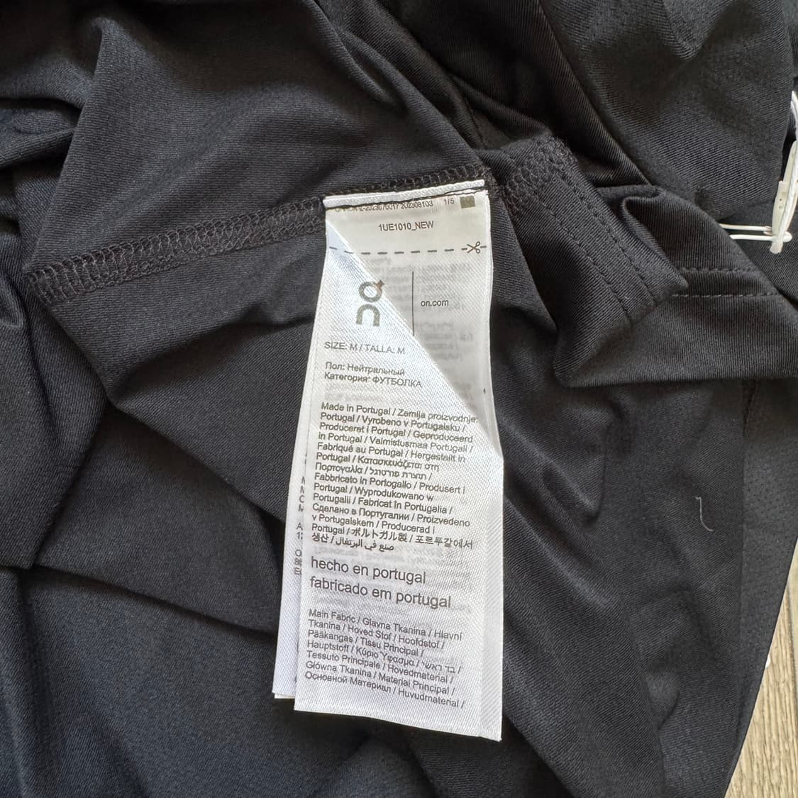 온러닝 포스트아카이브팩션 러닝 티셔츠 블랙 M 상품이미지4