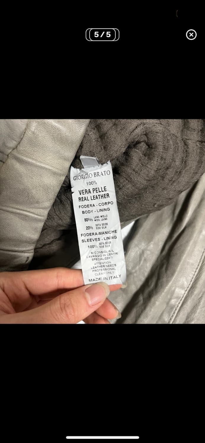 조르지오 브라토 오션그레이 양가죽 자켓 (Giorgio Brato) 상품이미지5