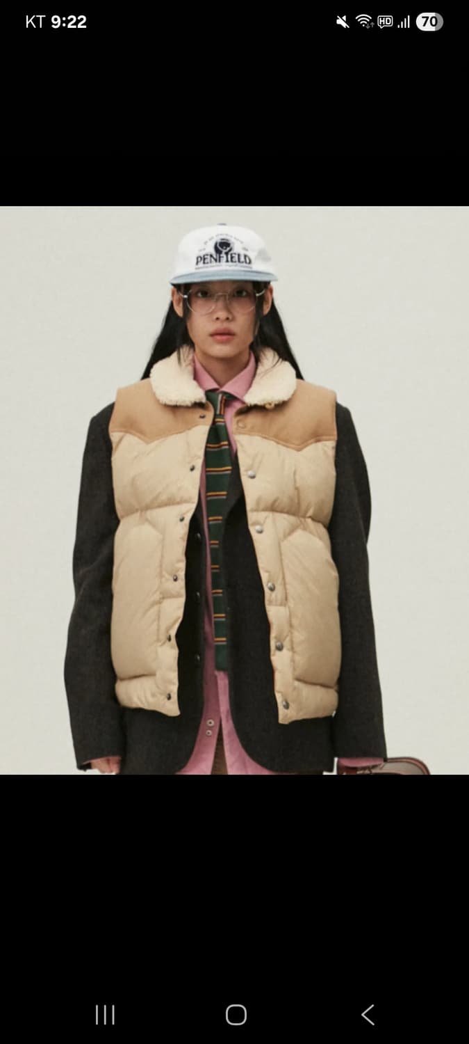 펜필드 다운베스트 패딩조끼 (베이지) 상품이미지1