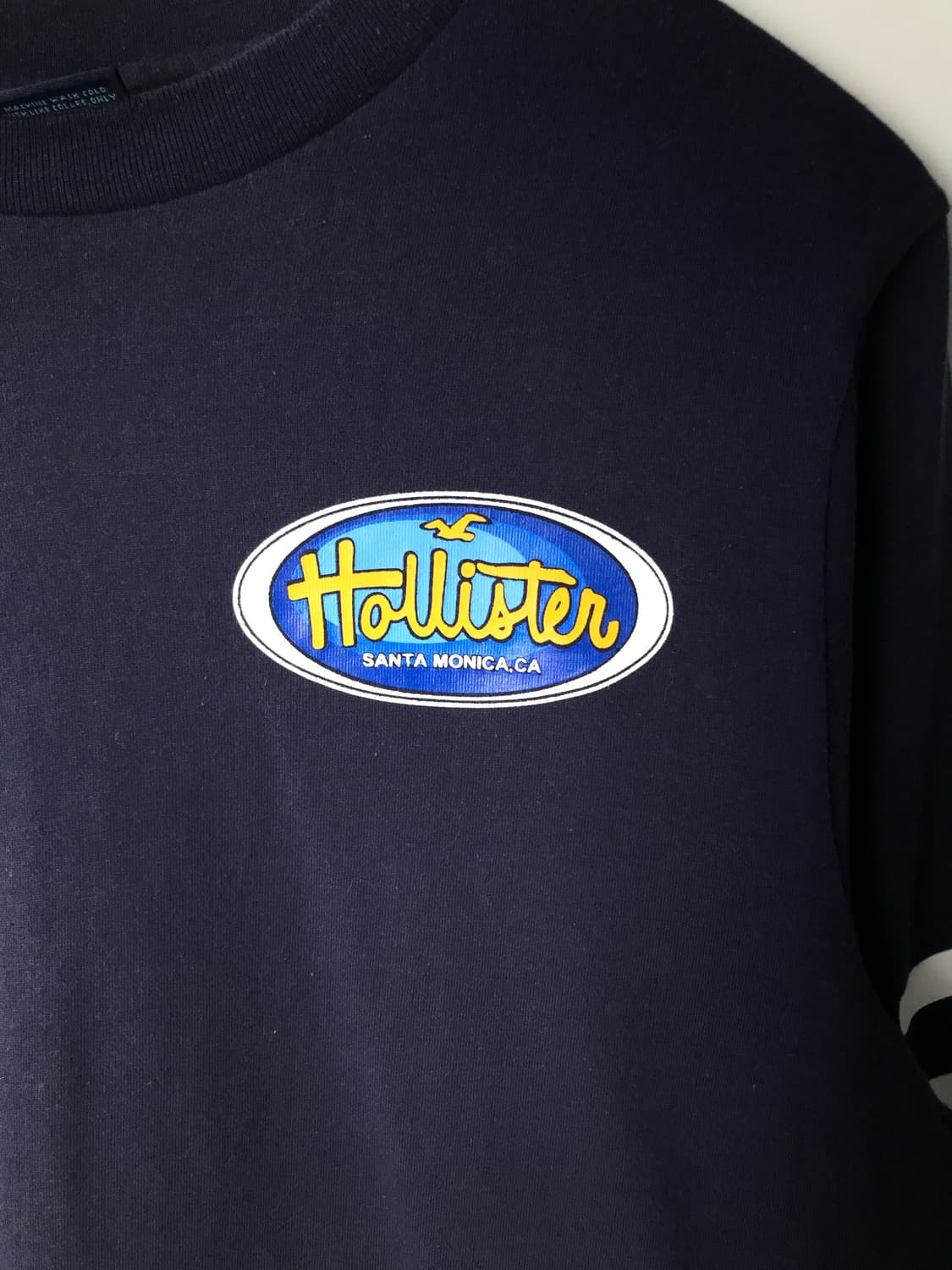 홀리스터 백로고 네이비 롱슬리브 긴팔 티셔츠 상품이미지5