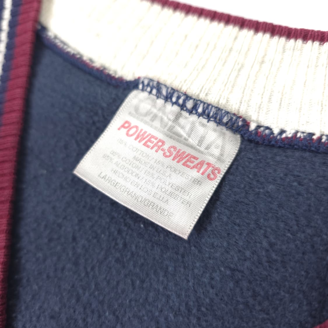 90's 오네이타 파워스웻 코튼 니트 조끼 네이비 (L) 상품이미지3