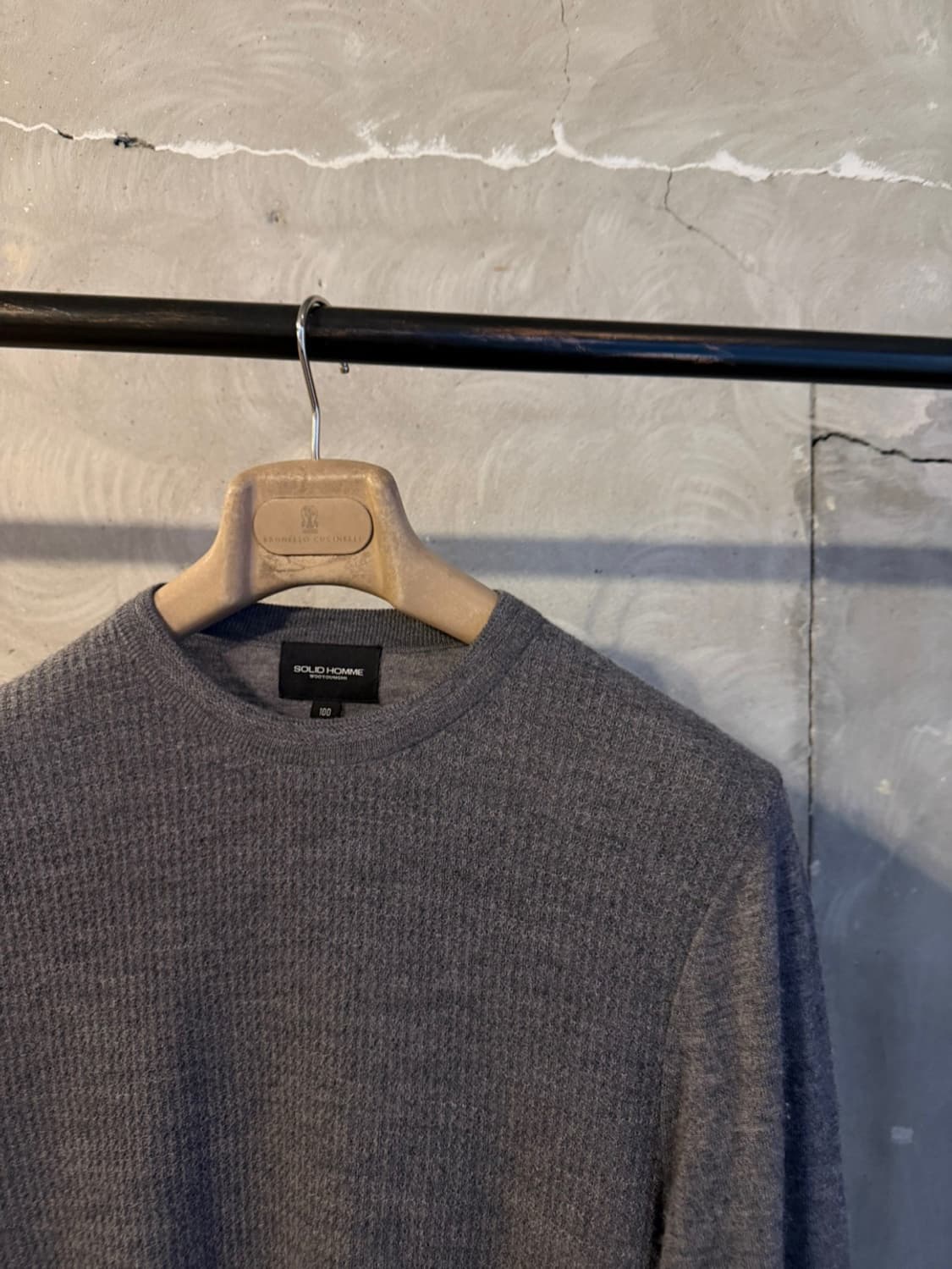 솔리드옴므 크루넥니트 남성100 상품이미지3