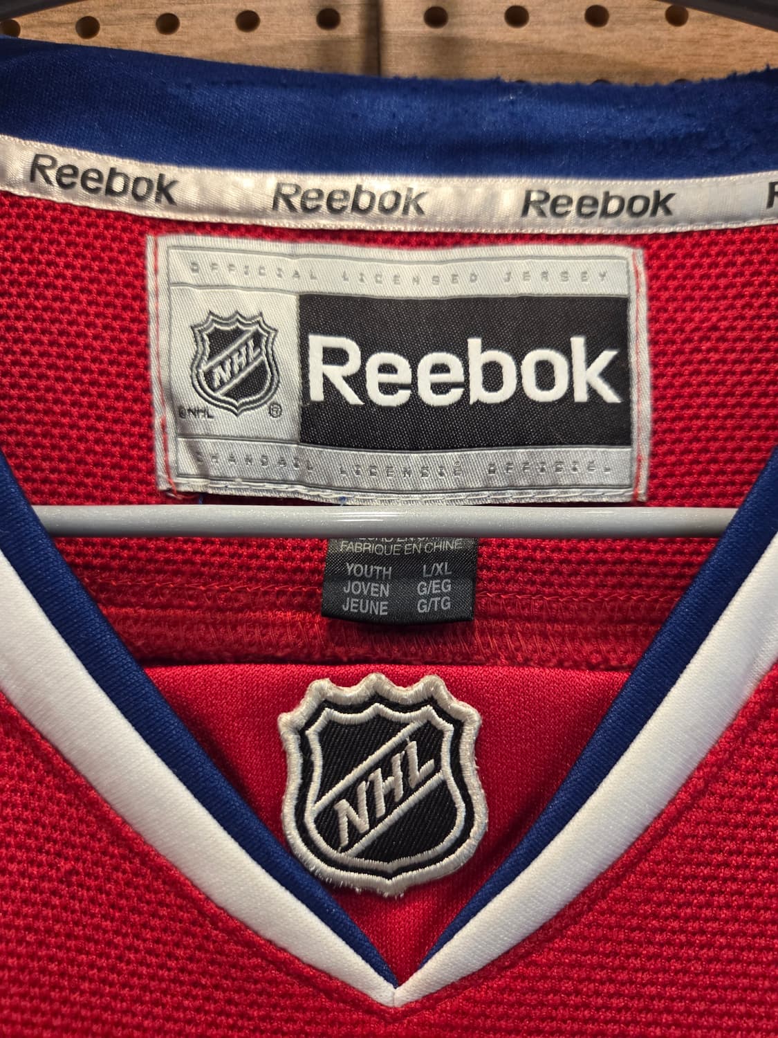 [Reebok 정품] NHL 아이스하키 저지 (몬트리올/유스 L/XL) 상품이미지4