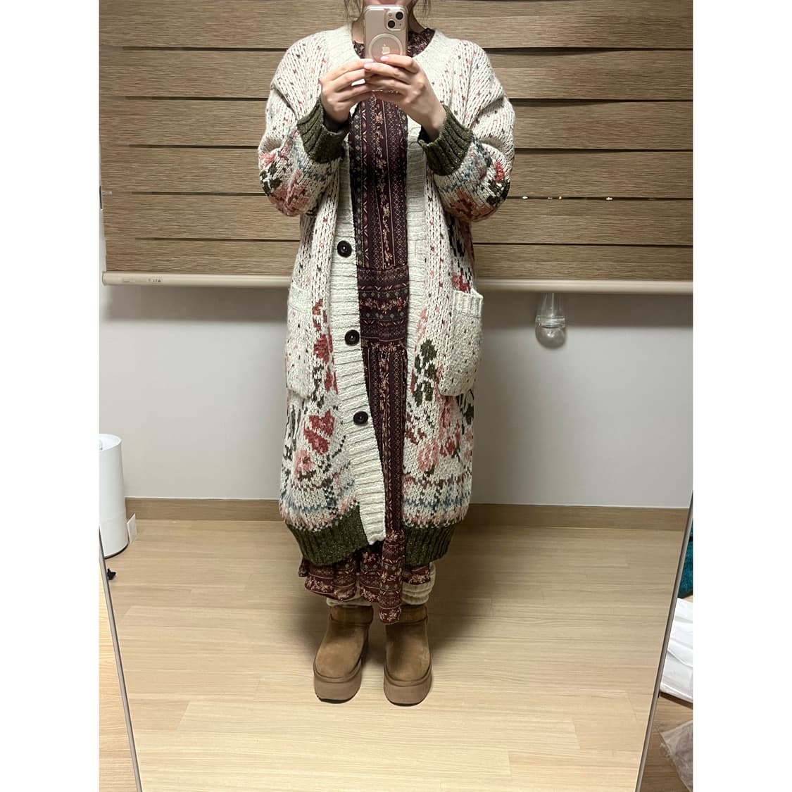 셋업 ( 원피스 가디건 목도리 ) 상품이미지1