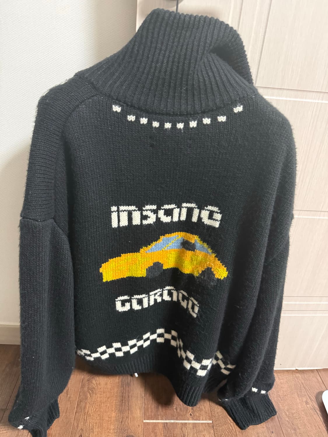 인사일런스 인세인개러지 니트집업 상품이미지2