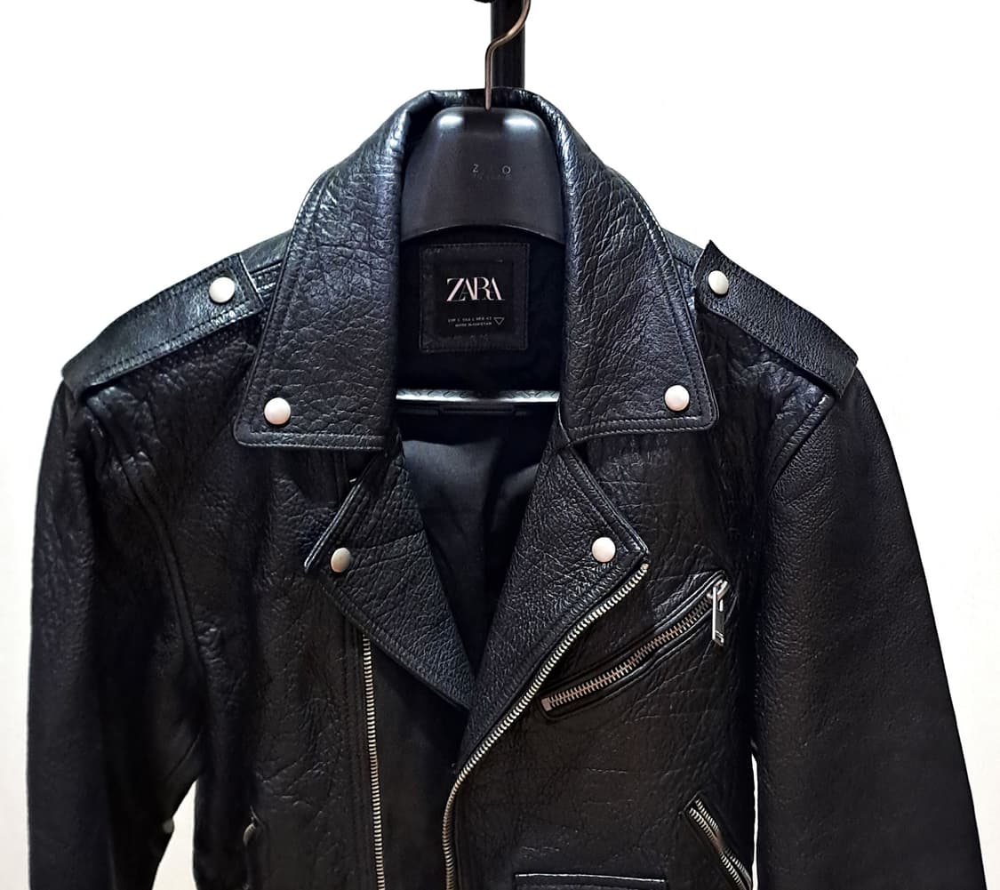 (새상품) 자라 버팔로가죽 자켓 L B214 상품이미지2